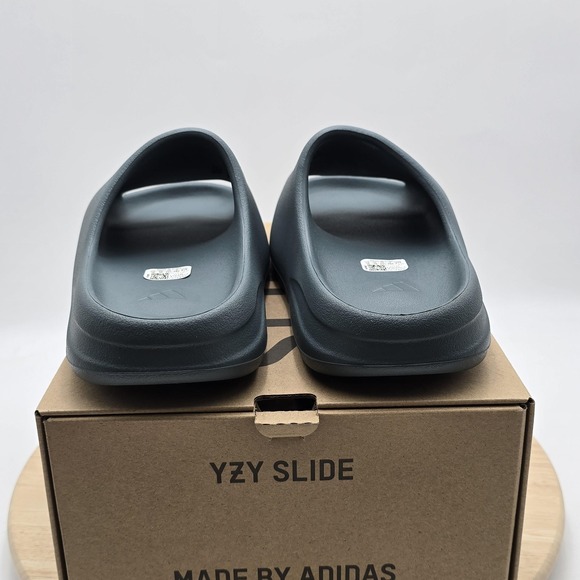 Adidas YZY Slide Sandals Mens Size 10 Blue Slate Marine Slip On Shoes ID2349 New main image 5